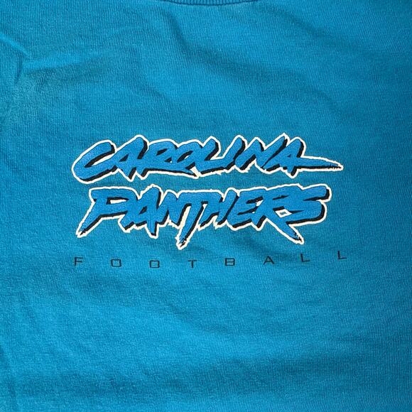VTG Reebok NFL Y2K Carolina Panthers shirt blue  Size XL - Picture 3 of 10